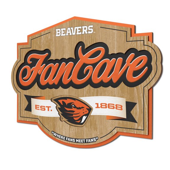 YouTheFan NCAA Oregon State Beavers Fan Cave Sign