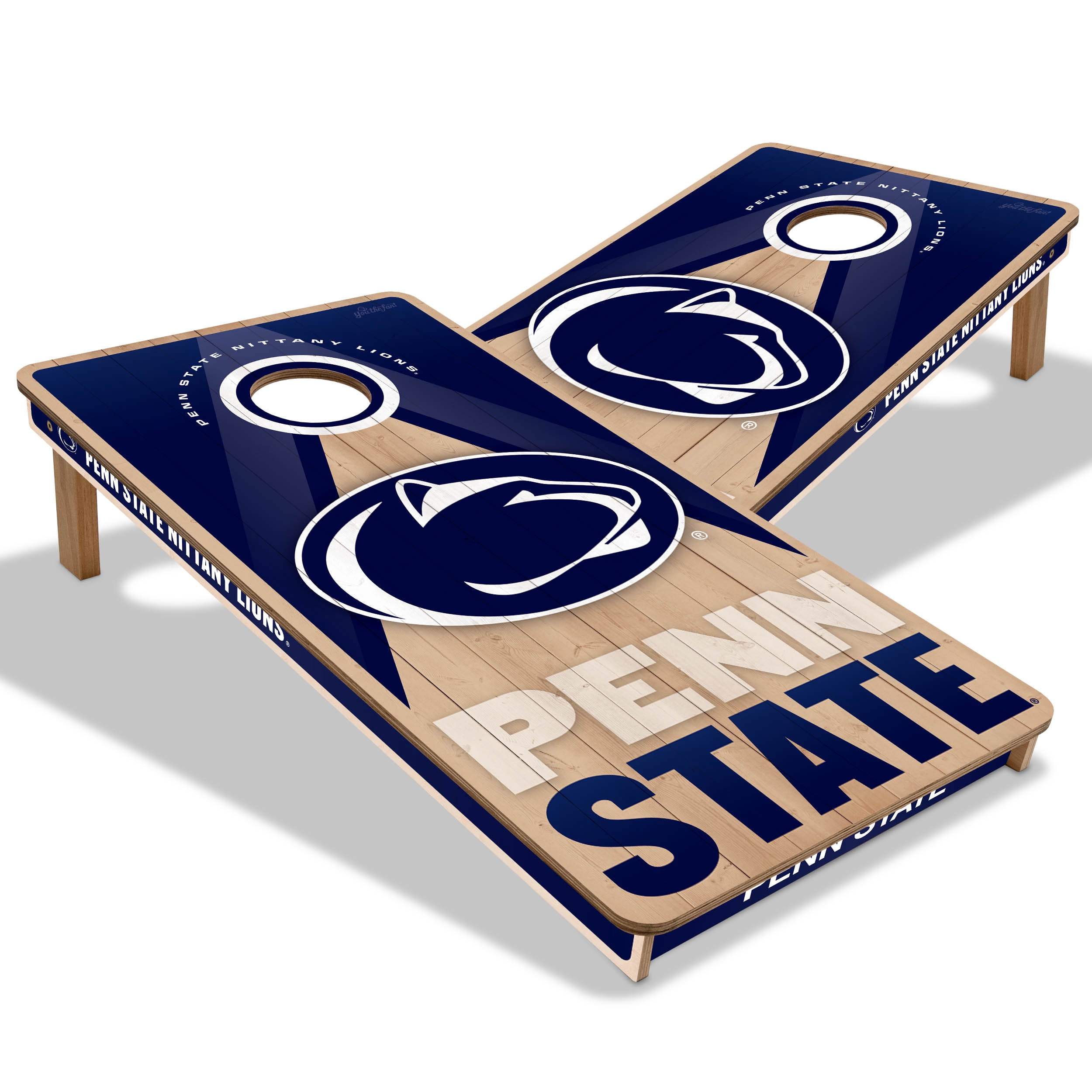 YouTheFan NCAA Penn St Nittany Lions 2x4 Slogan Series Cornhole NO BAGS
