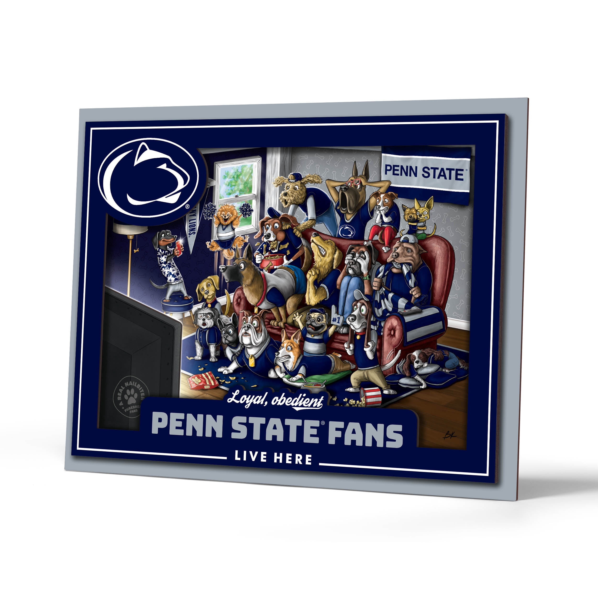 YouTheFan NCAA Penn State Nittany Lions Purebred Fans Wall Art