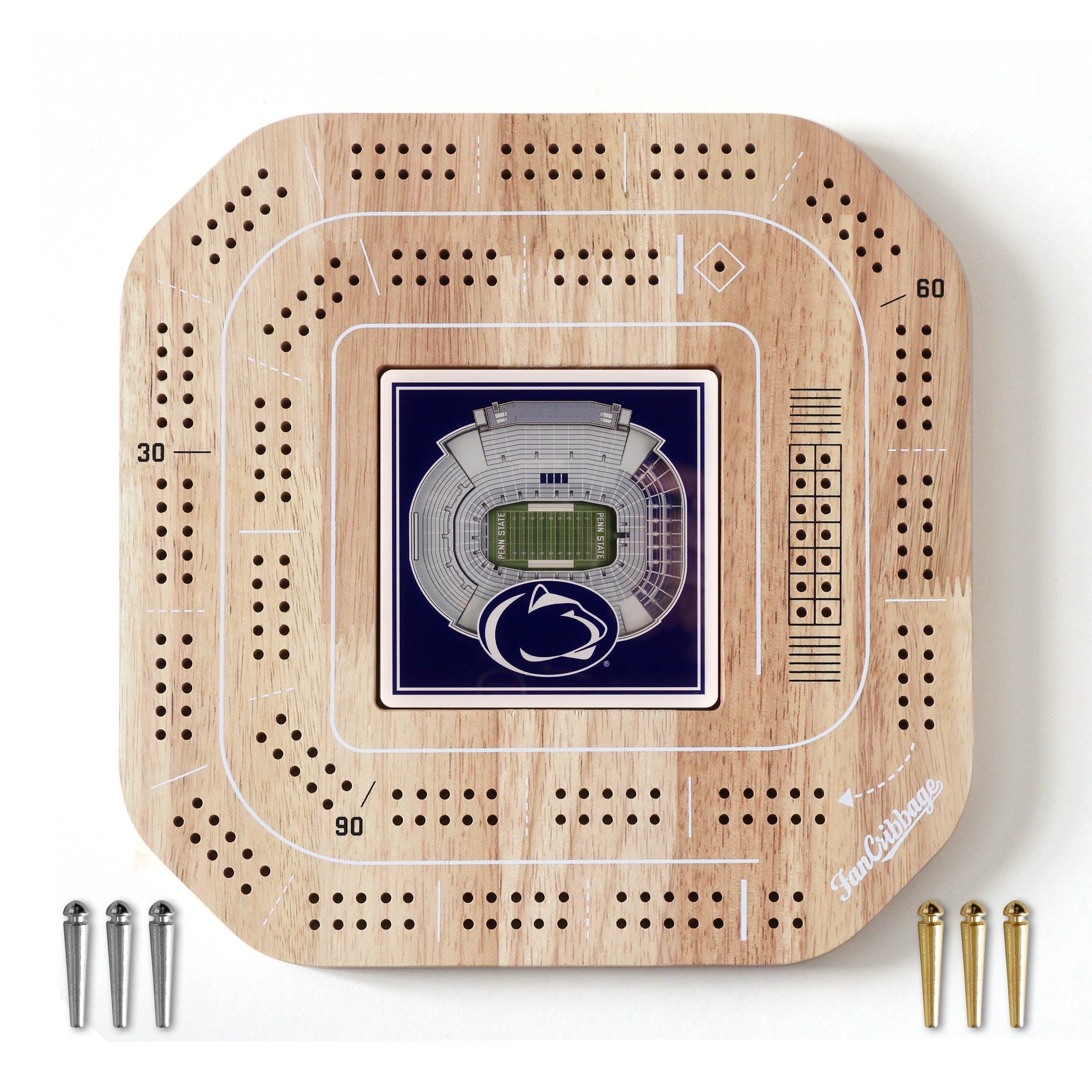 YouTheFan NCAA Penn State Nittany Lions Stadiumview Cribbage
