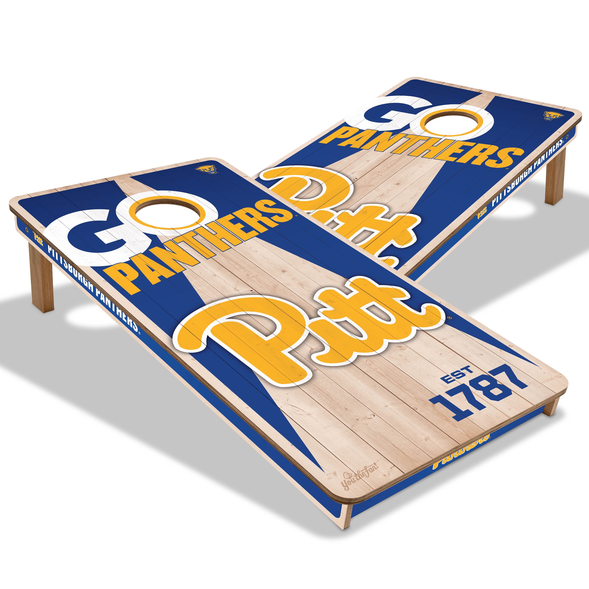 YouTheFan NCAA Pittsburgh Panthers 2' x 4' Cornhole Game No Bags