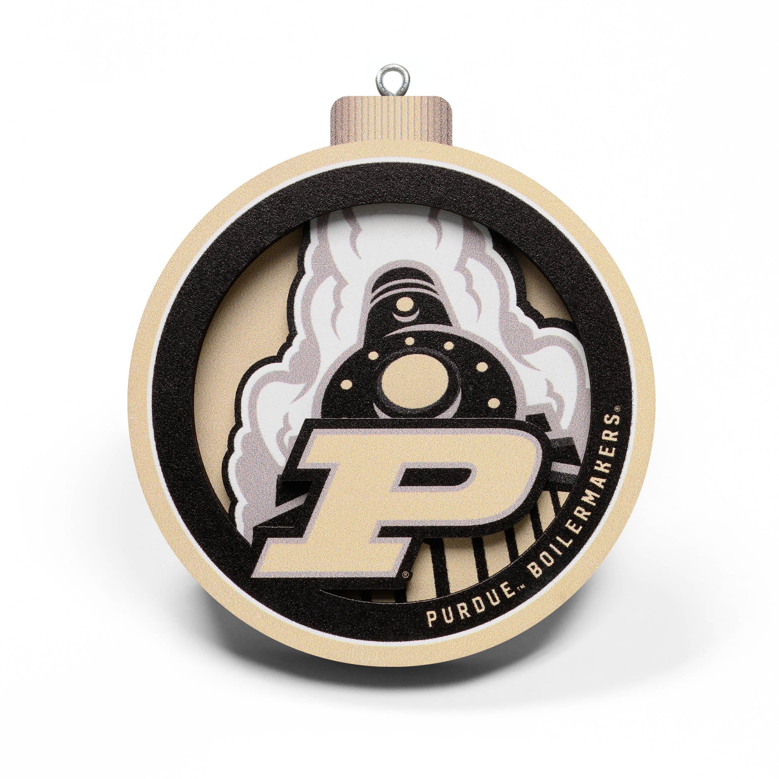 YouTheFan NCAA Purdue Boilermakers 3D Logo Series Ornament