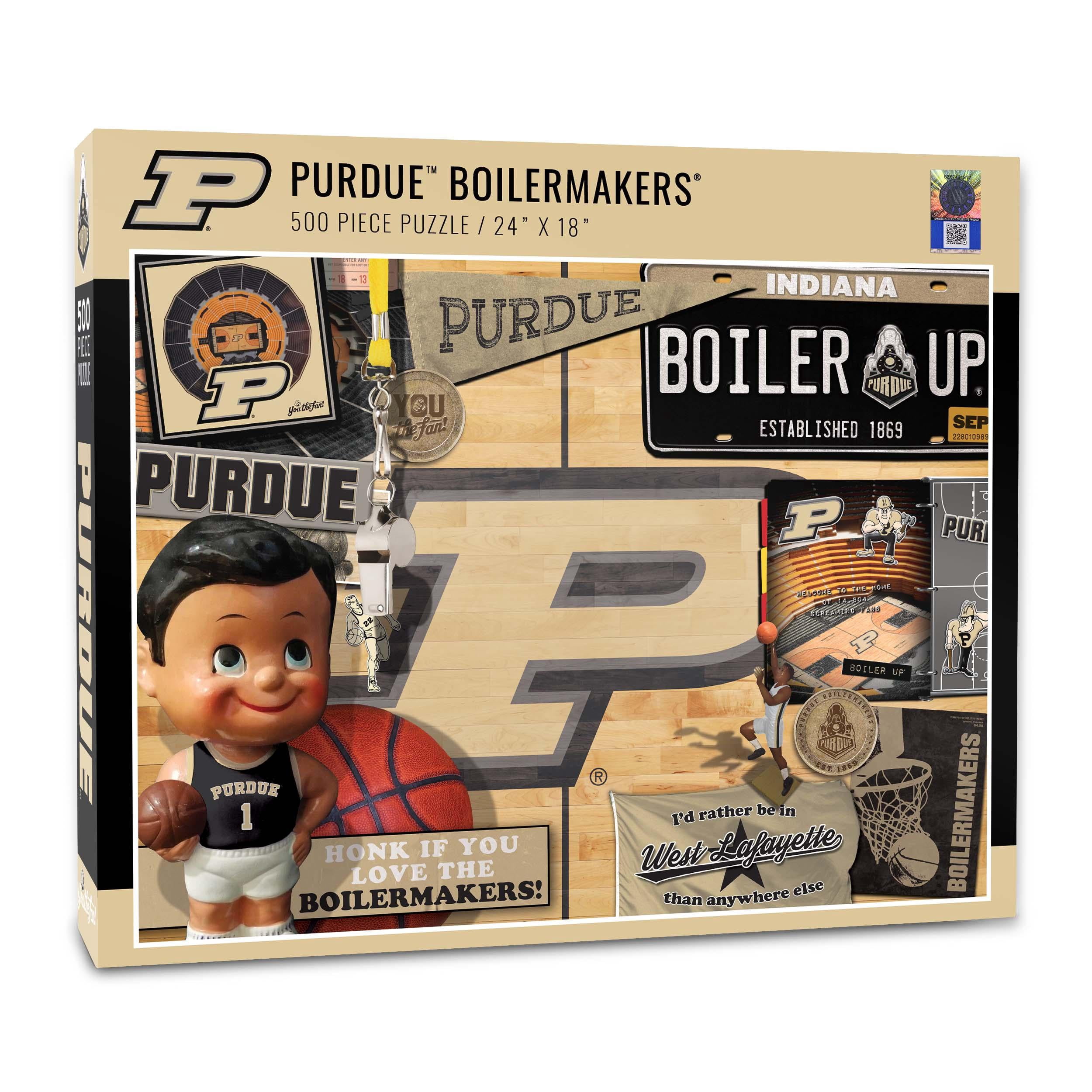 YouTheFan NCAA Purdue Boilermakers Basketball Retro Series Puzzle – 500 PC