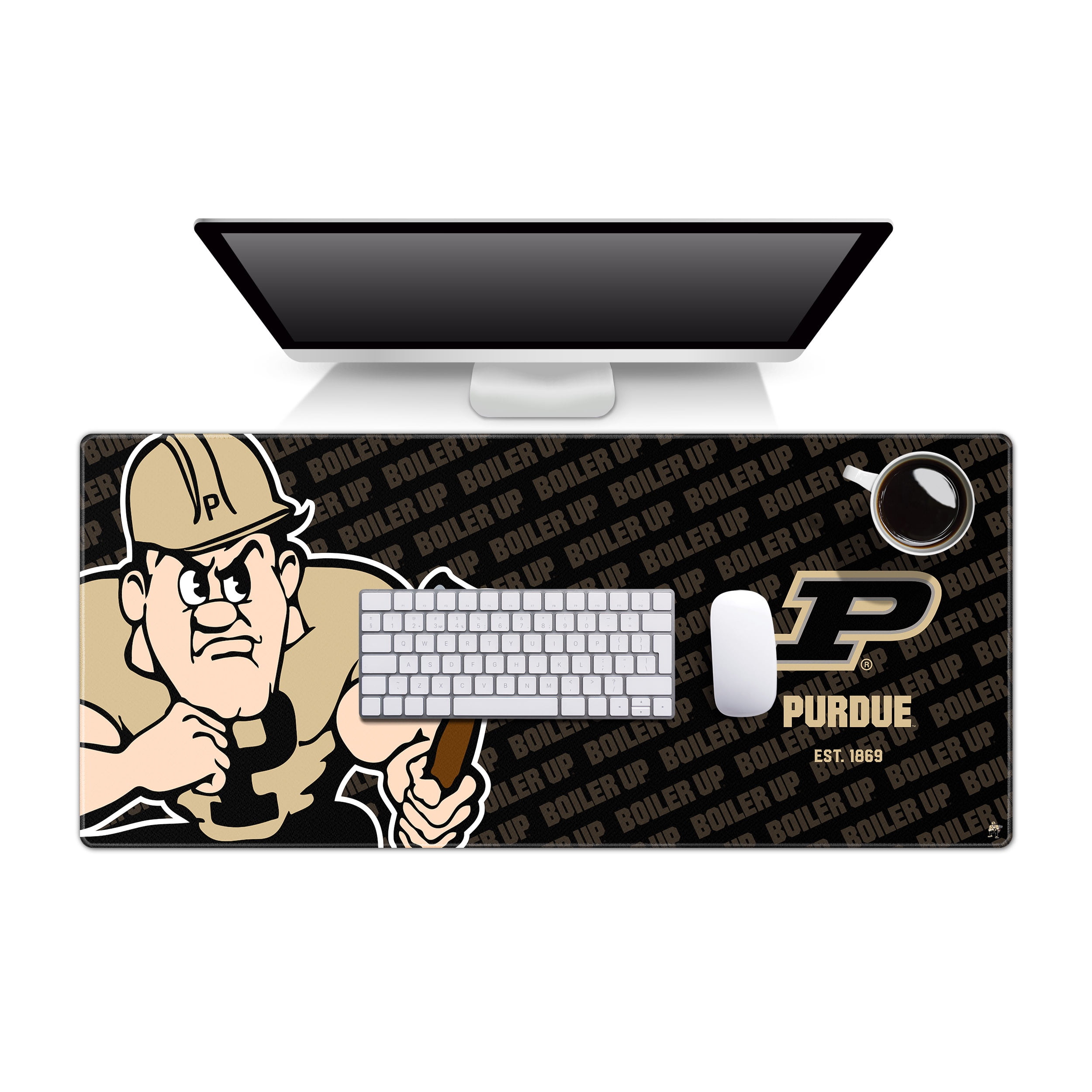YouTheFan NCAA Purdue Boilermakers Logo Series Desk Pad