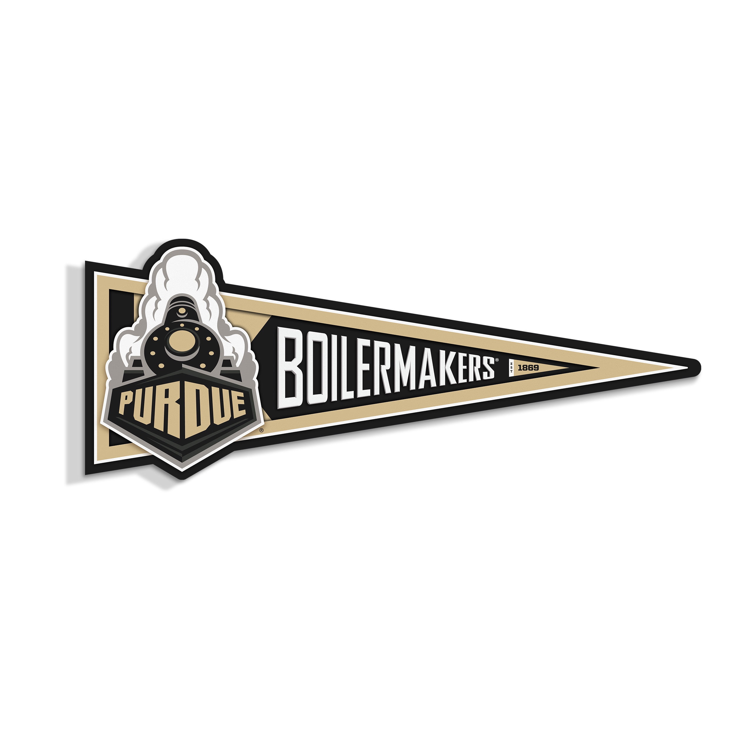 YouTheFan NCAA Purdue Boilermakers Pennant Sign
