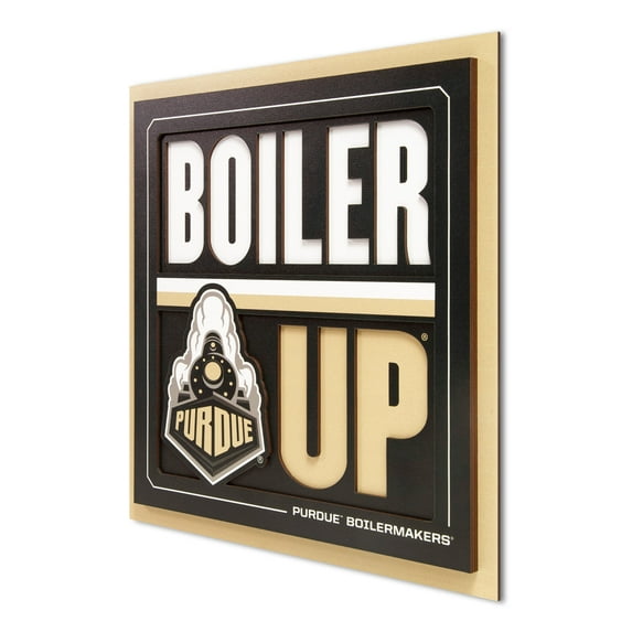 YouTheFan NCAA Purdue Boilermakers Slogan Series 3D Wall Art