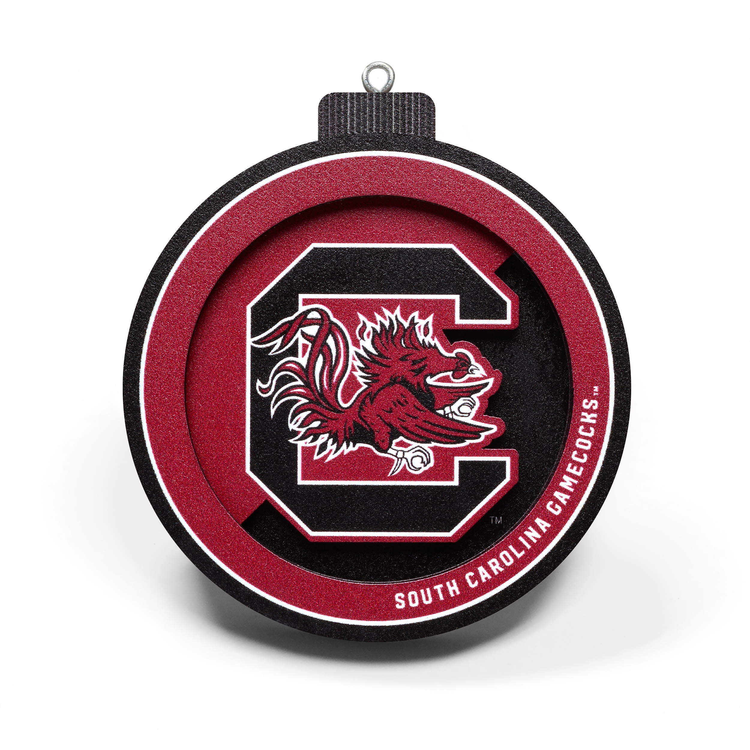 YouTheFan NCAA South Carolina Gamecocks 3D Logo Series Ornament