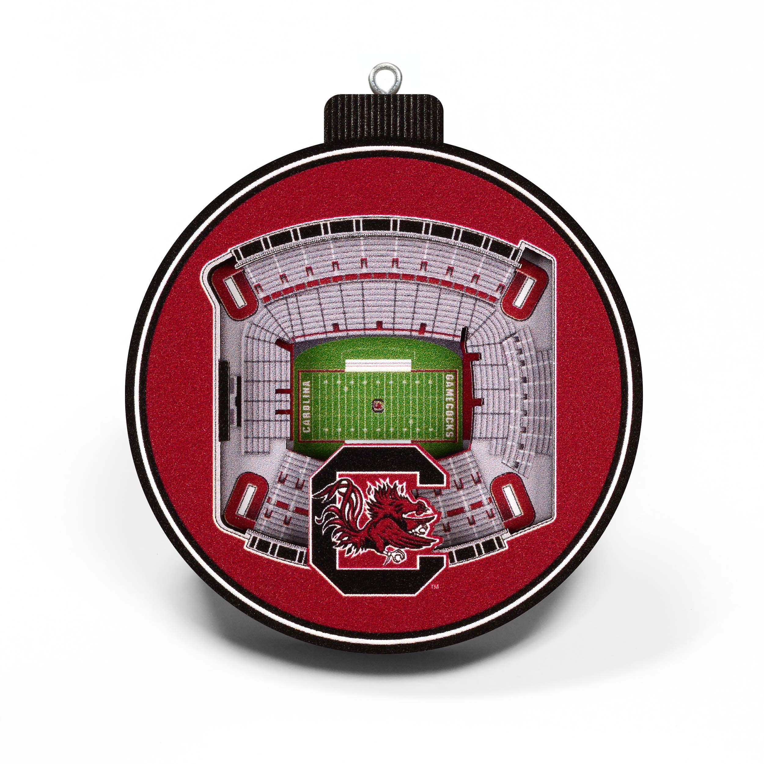 YouTheFan NCAA South Carolina Gamecocks 3D StadiumView Ornament