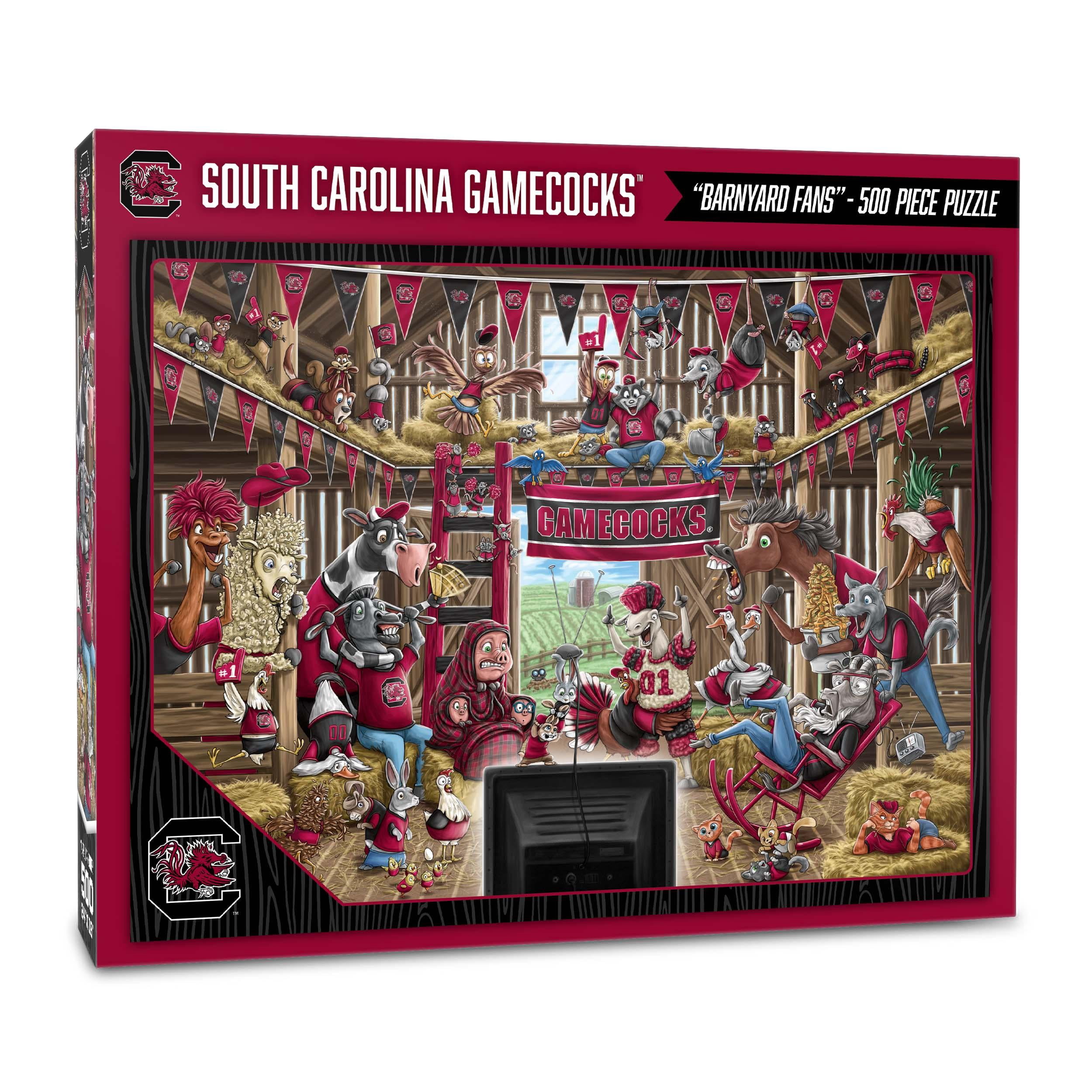 YouTheFan NCAA South Carolina Gamecocks Barnyard Fans Puzzle - 500 Piece