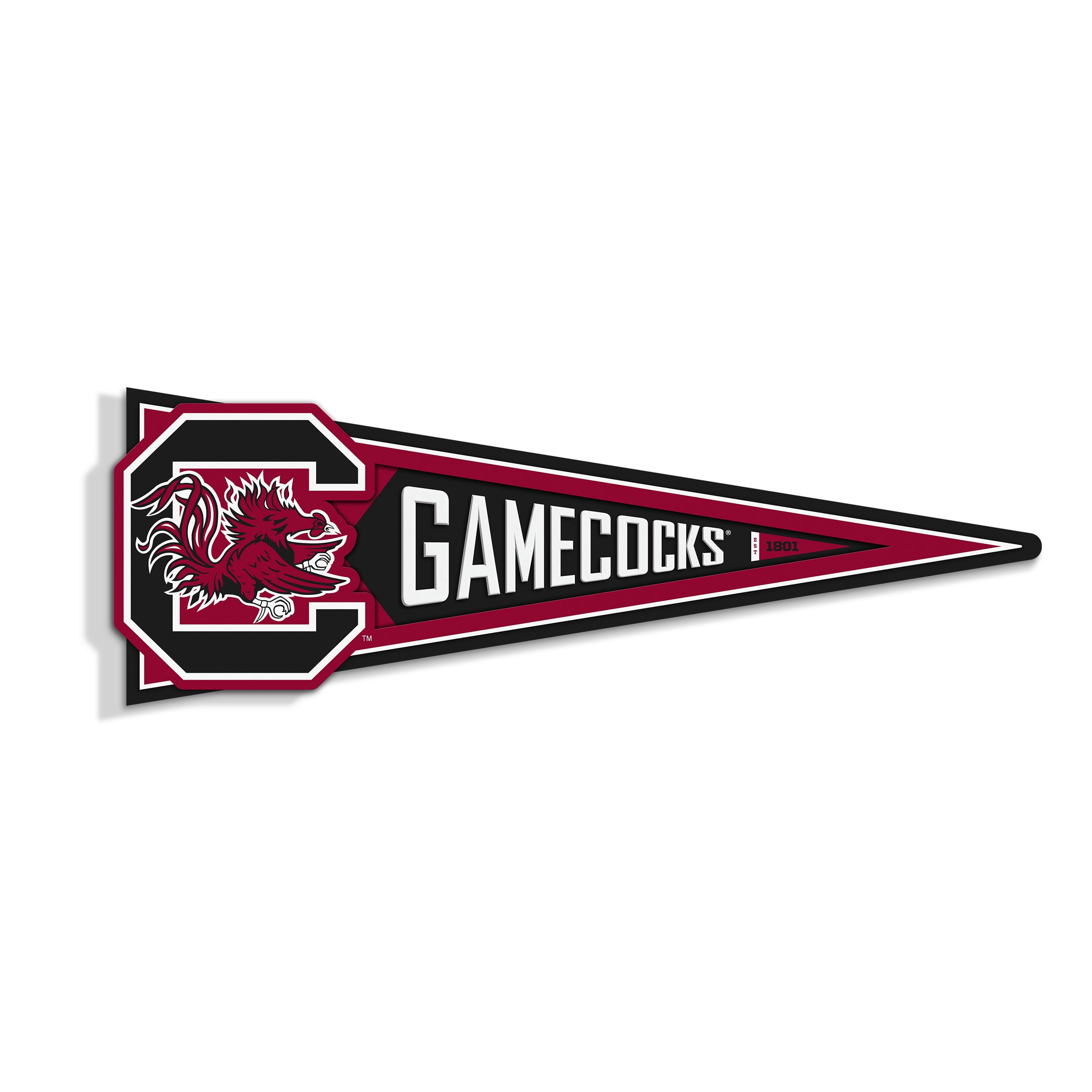 YouTheFan NCAA South Carolina Gamecocks Pennant Sign