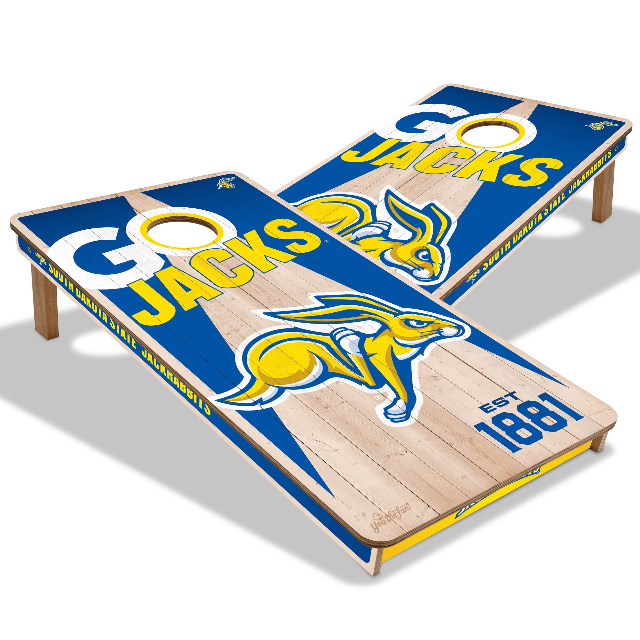 YouTheFan NCAA South Dakota State Jackrabbits 2' x 4' Cornhole Game No Bags