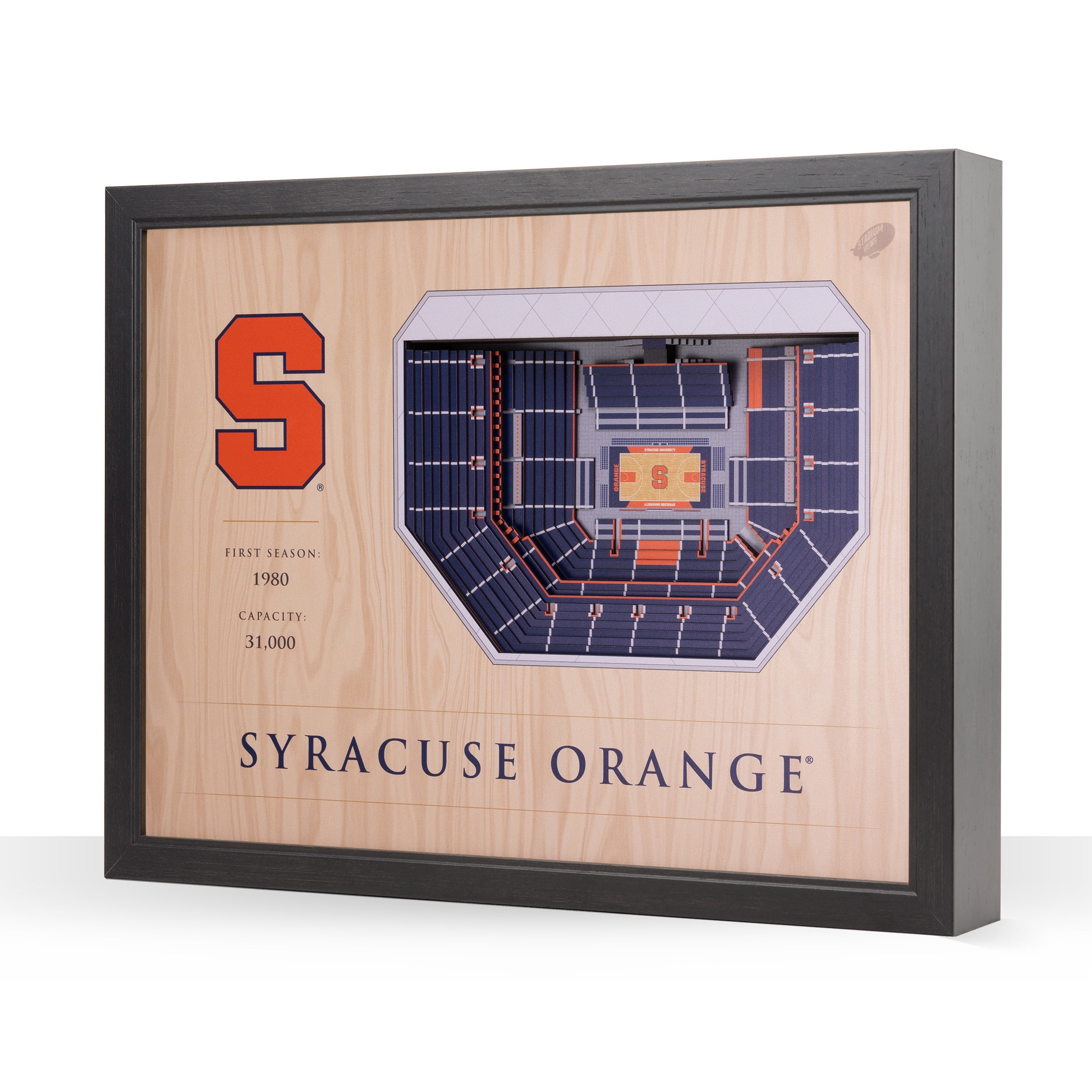 YouTheFan NCAA Syracuse Orange BB 25-Layer Stadiumview Wall Art