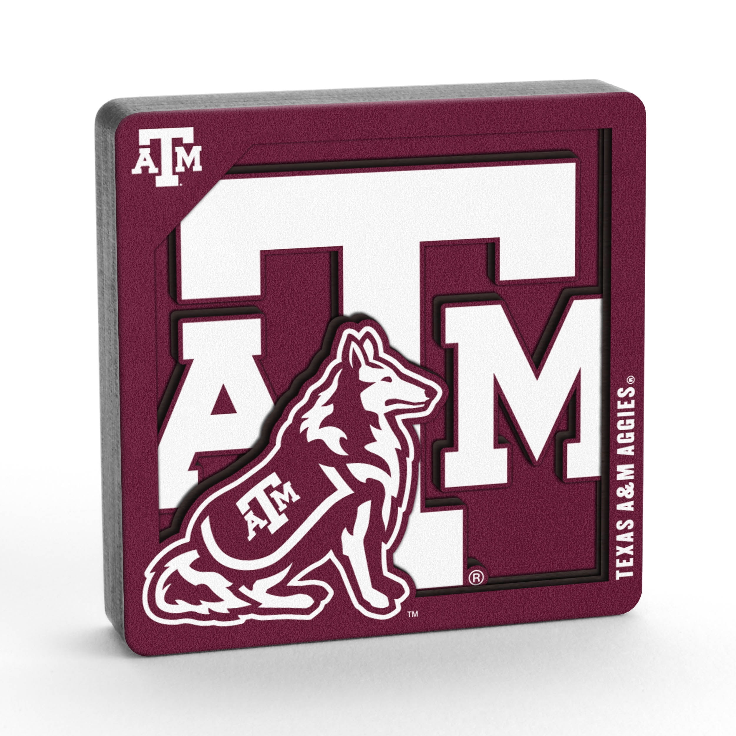 YouTheFan NCAA Texas A&M Aggies 3D Logo Series Magnet