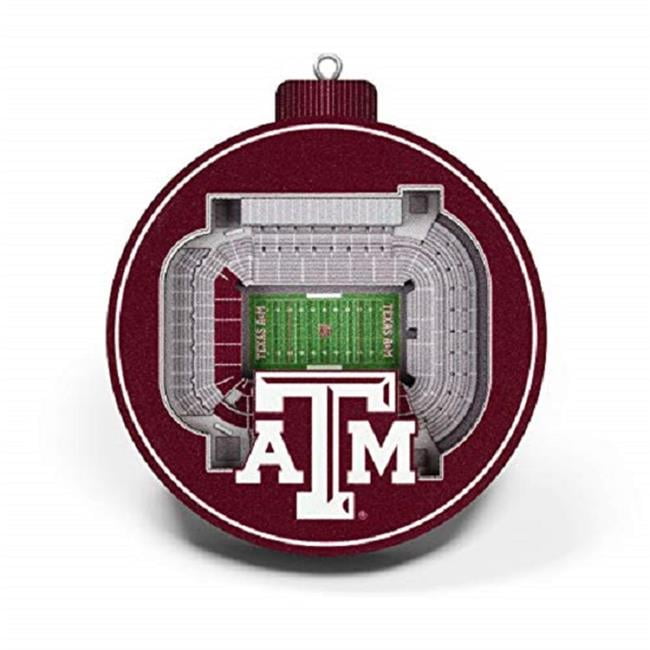 YouTheFan NCAA Texas A&M Aggies 3D StadiumView Ornament