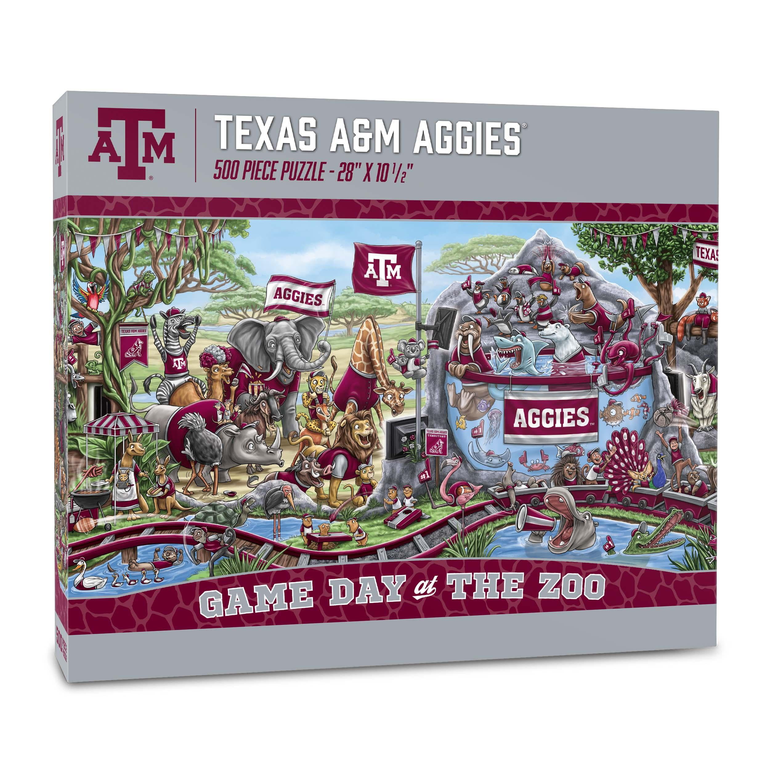 YouTheFan NCAA Texas A&M Aggies Game Day at the Zoo - 500 pc Puzzle