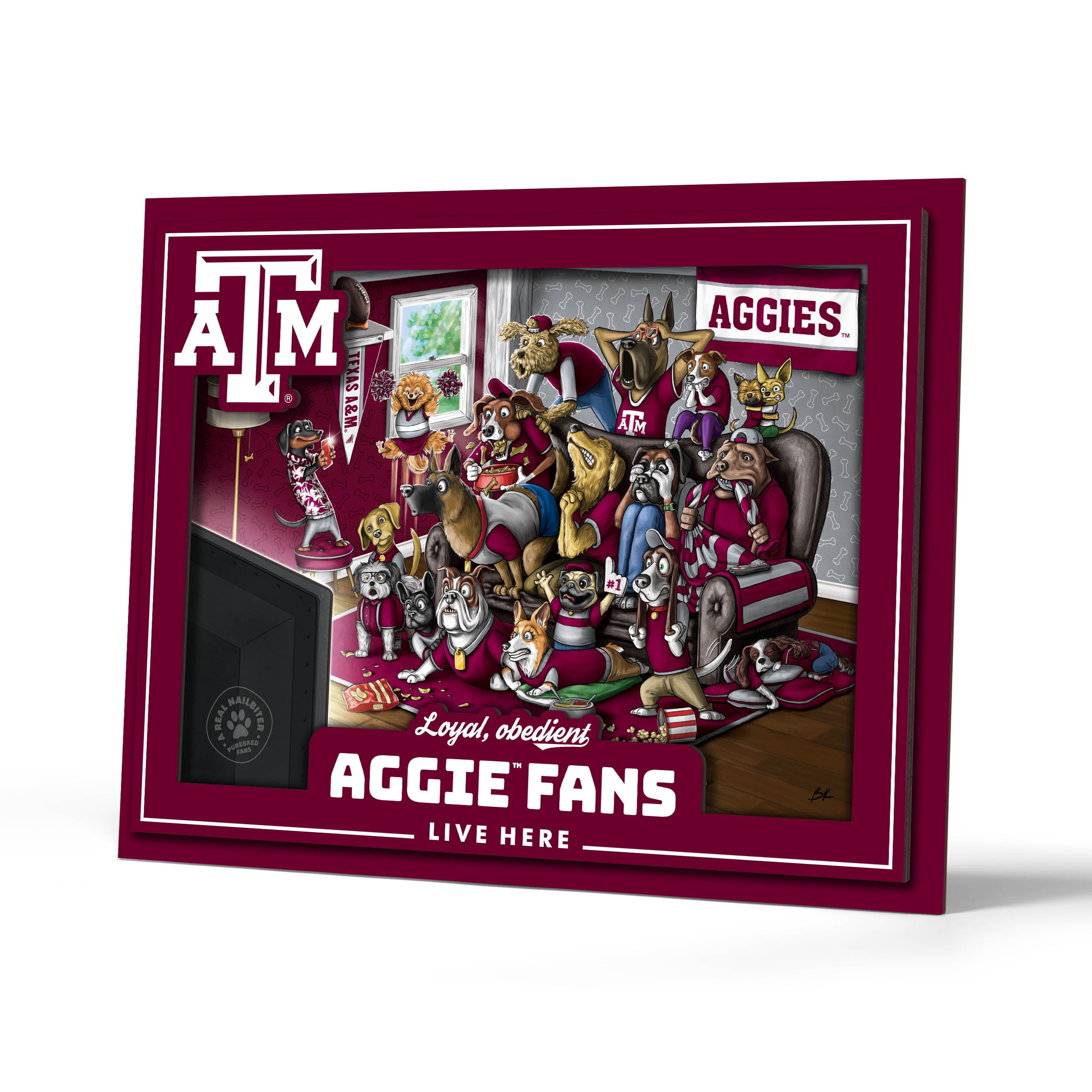 YouTheFan NCAA Texas A&M Aggies Purebred Fans Wall Art