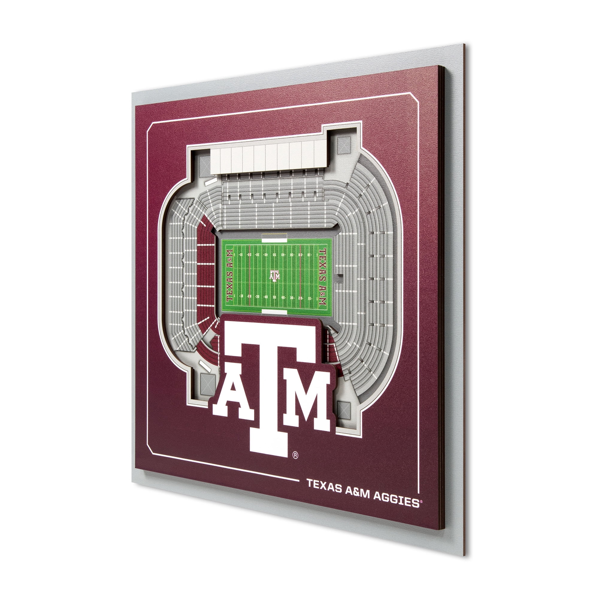 IDNA Texas A&M Aggies 12" x 12" Stadium Series 3D Wall Art