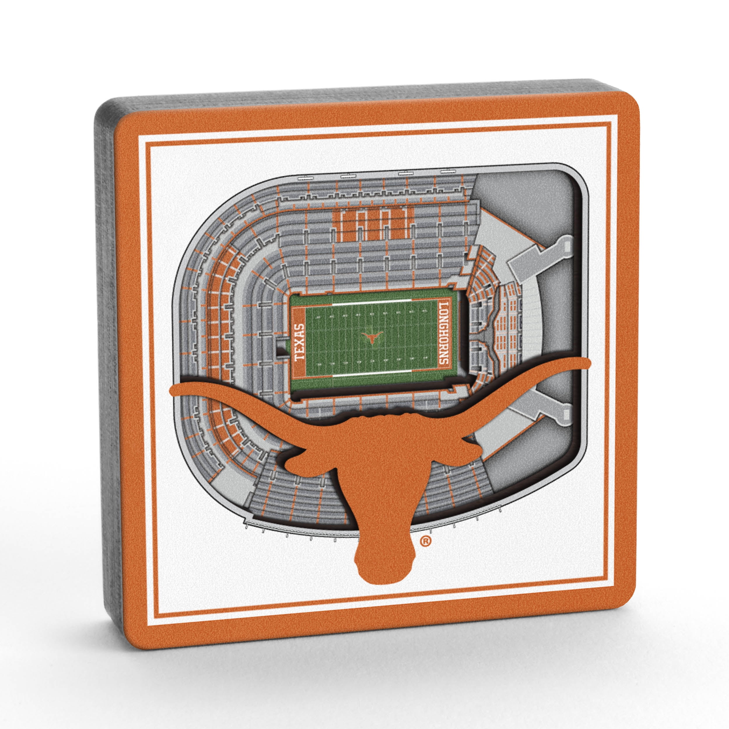 YouTheFan NCAA Texas Longhorns 3D StadiumView Magnet