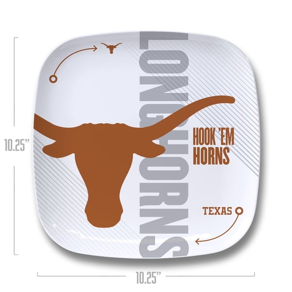 YouTheFan NCAA Texas Longhorns Large Party Plate