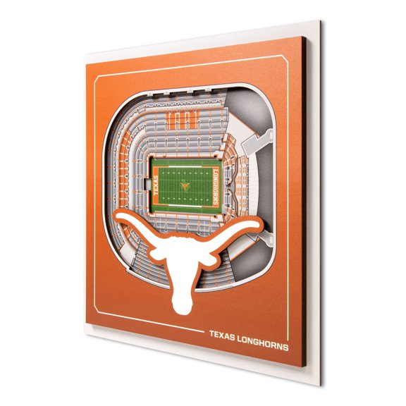 YouTheFan NCAA Texas Longhorns Stadium Series 3D Wall Art