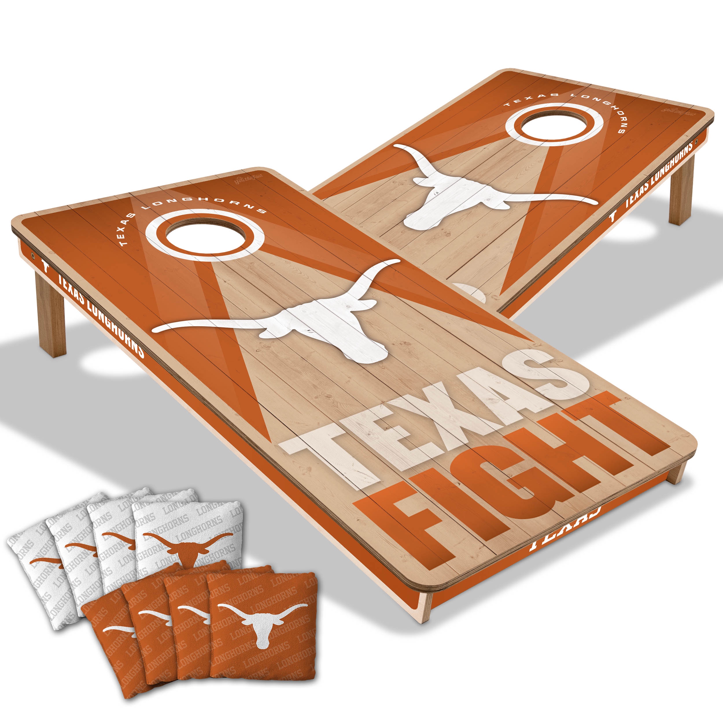 YouTheFan NCAA Texas Longhorns 2x4 Slogan Series Cornhole