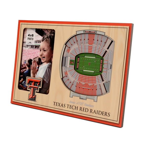 YouTheFan NCAA Texas Tech Red Raiders 3D StadiumView Picture Frame