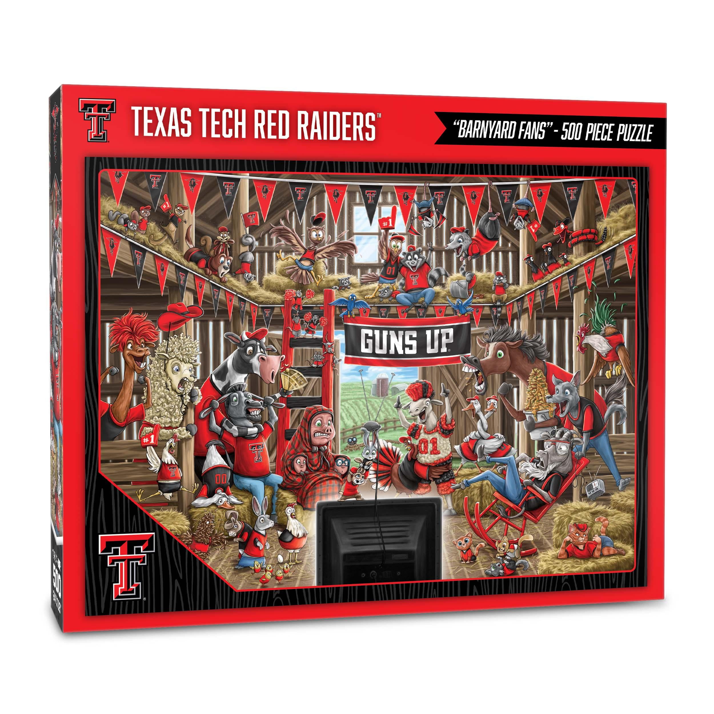 YouTheFan NCAA Texas Tech Red Raiders Barnyard Fans Puzzle - 500 Piece