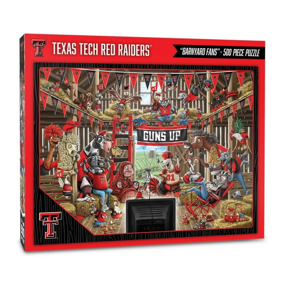 YouTheFan NCAA Texas Tech Red Raiders Barnyard Fans Puzzle - 500 Piece
