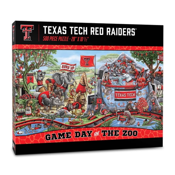 YouTheFan NCAA Texas Tech Red Raiders Game Day at the Zoo - 500 pc Puzzle