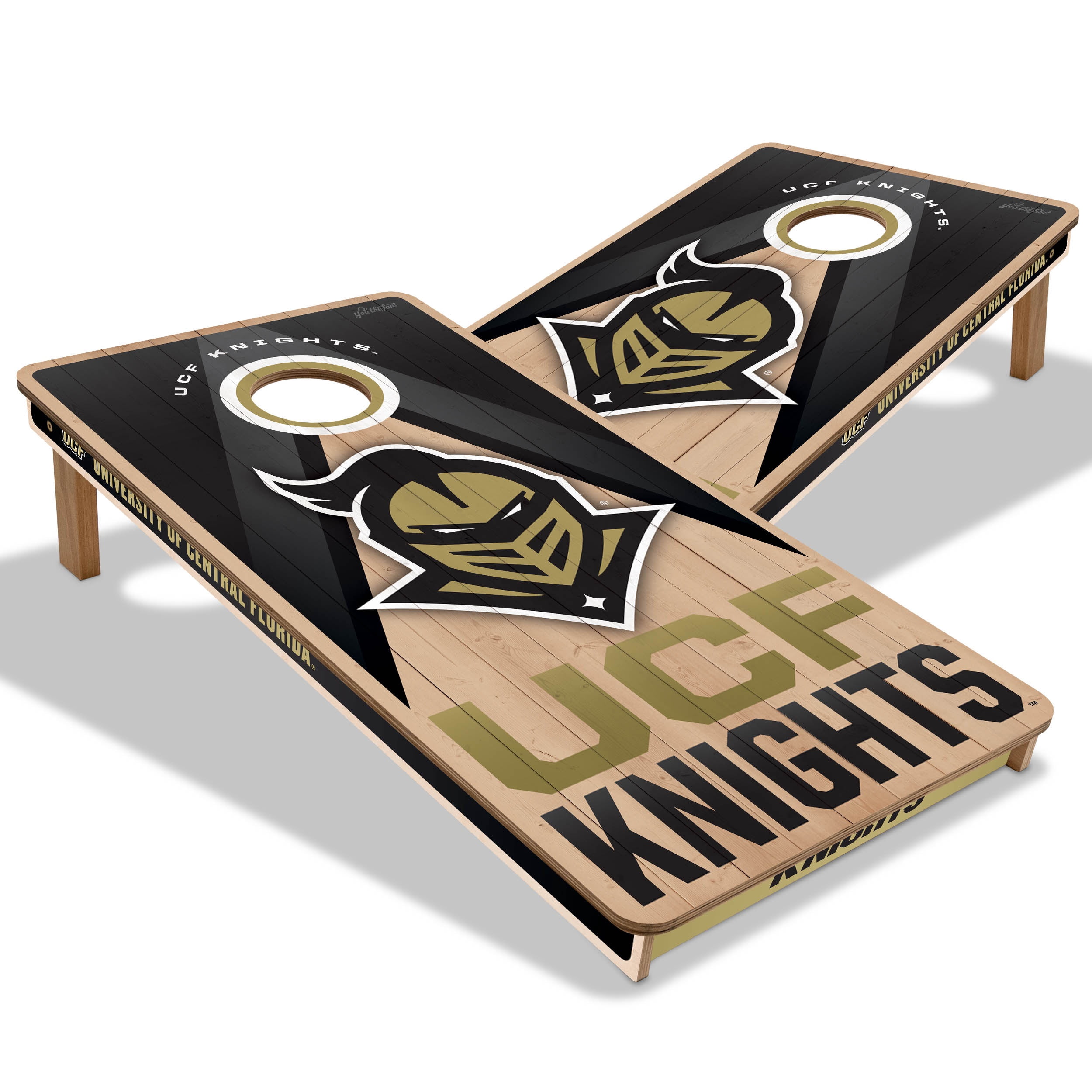 YouTheFan NCAA UCF Knights 2X4 Slogan Series Cornhole NO BAGS