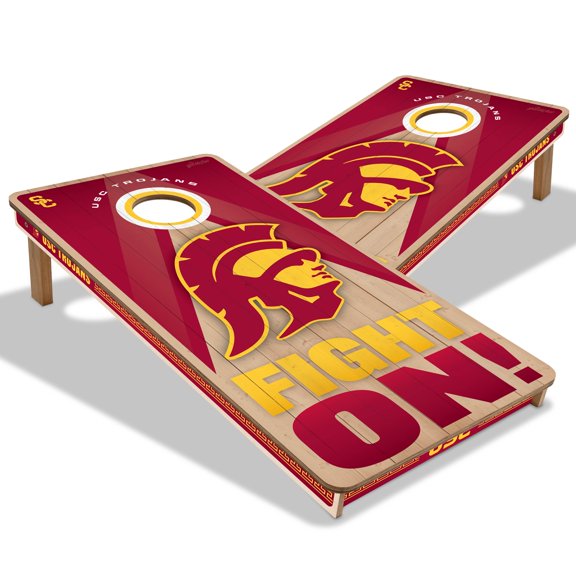 YouTheFan NCAA USC Trojans 2X4 Slogan Series Cornhole NO BAGS