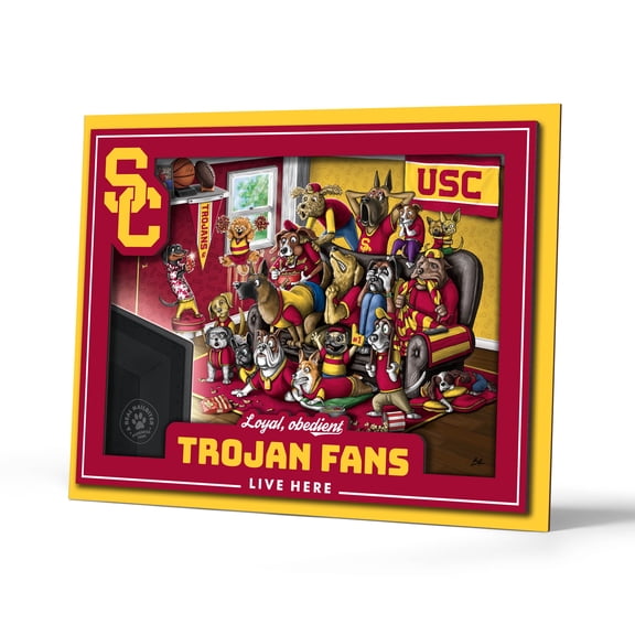 YouTheFan NCAA USC Trojans Purebred Fans Wall Art