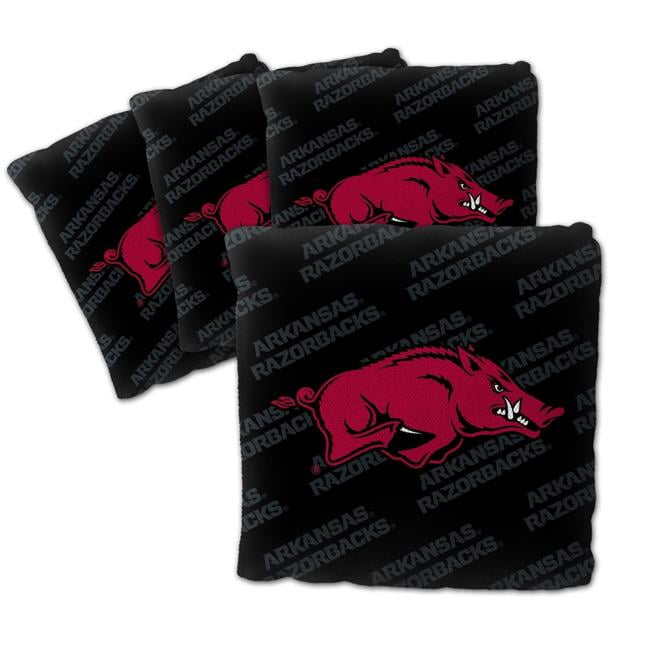 NCAA Arkansas Razorbacks Cornhole Bags - 4PK - Black