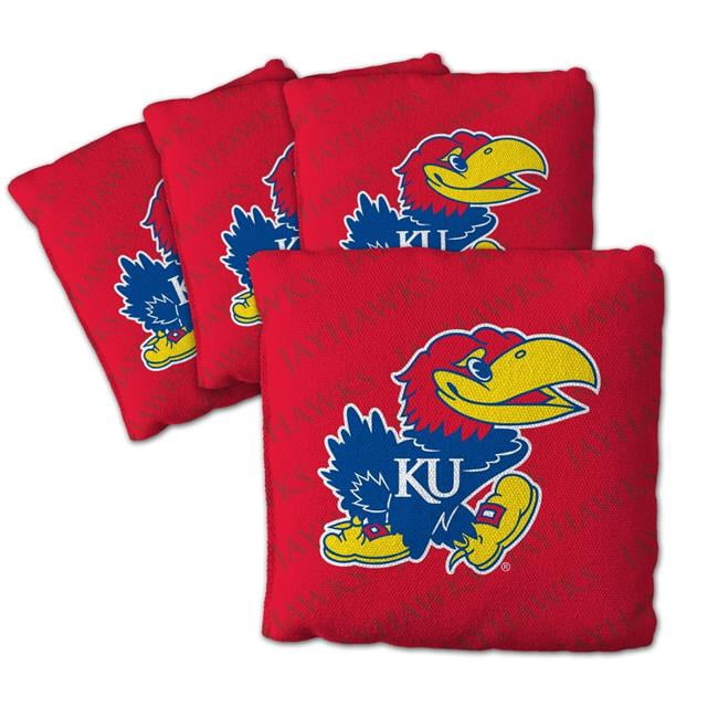 NCAA Kansas Jayhawks Cornhole Bags - 4PK - Red