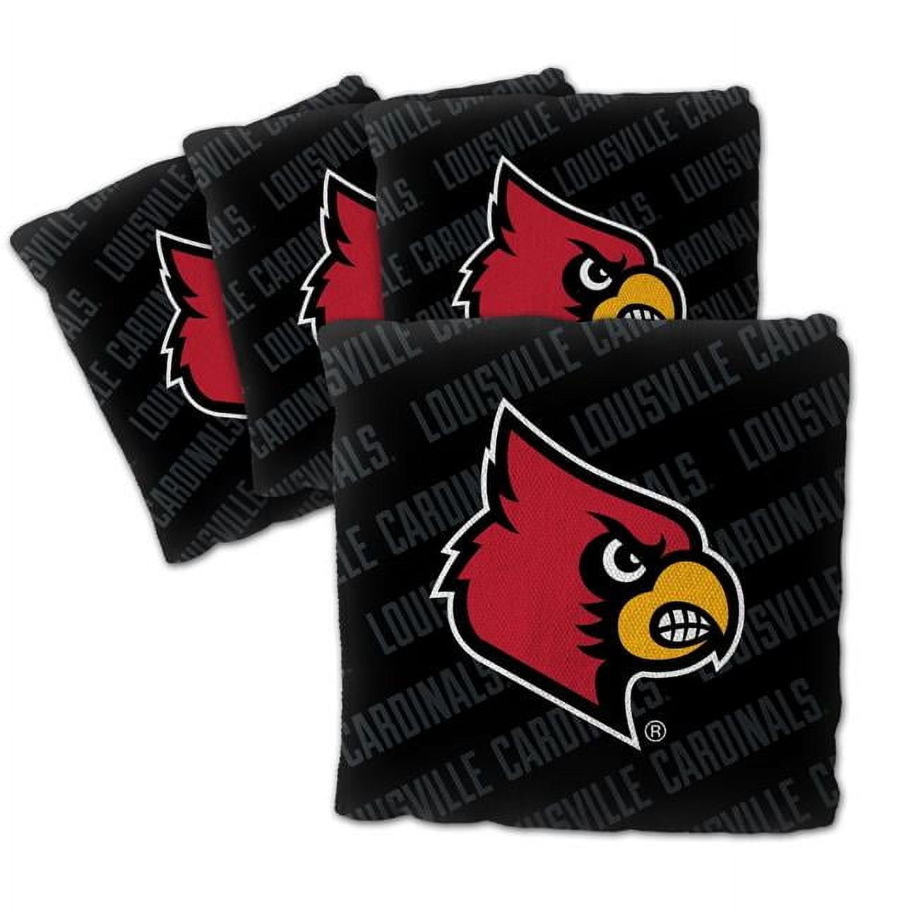 NCAA Louisville Cardinals Cornhole Bags - 4PK - Black