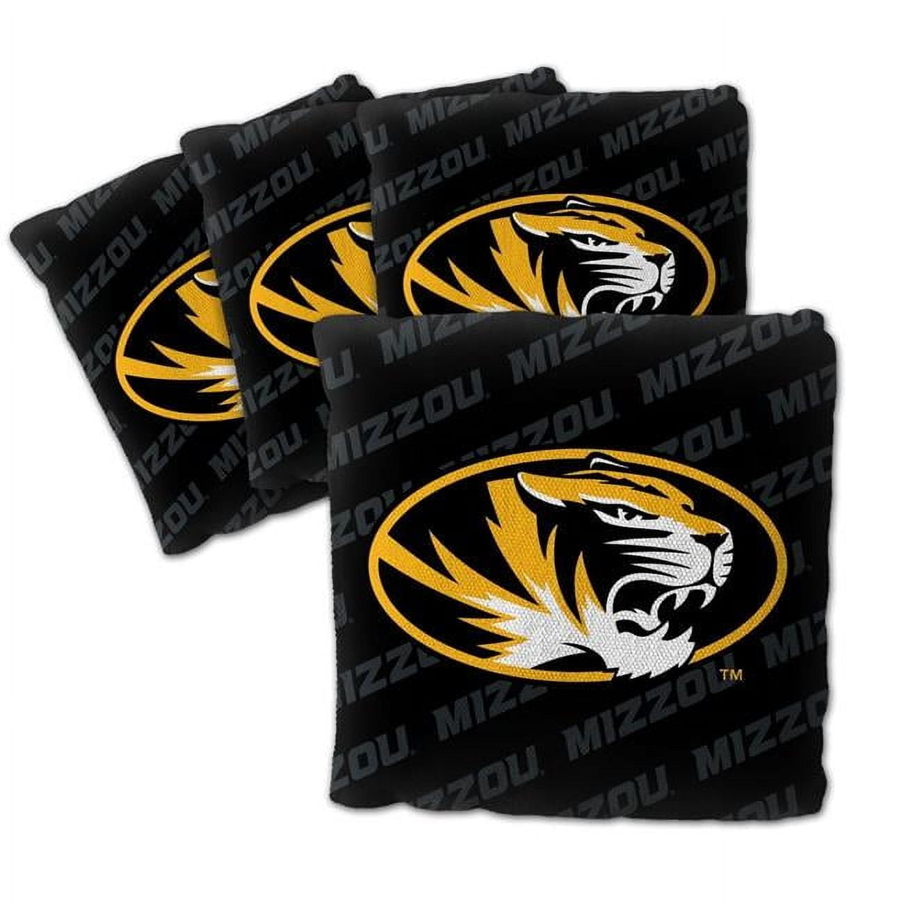 NCAA Missouri Tigers Cornhole Bags - 4PK - Black