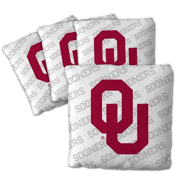 NCAA Oklahoma Sooners Cornhole Bags - 4PK - White