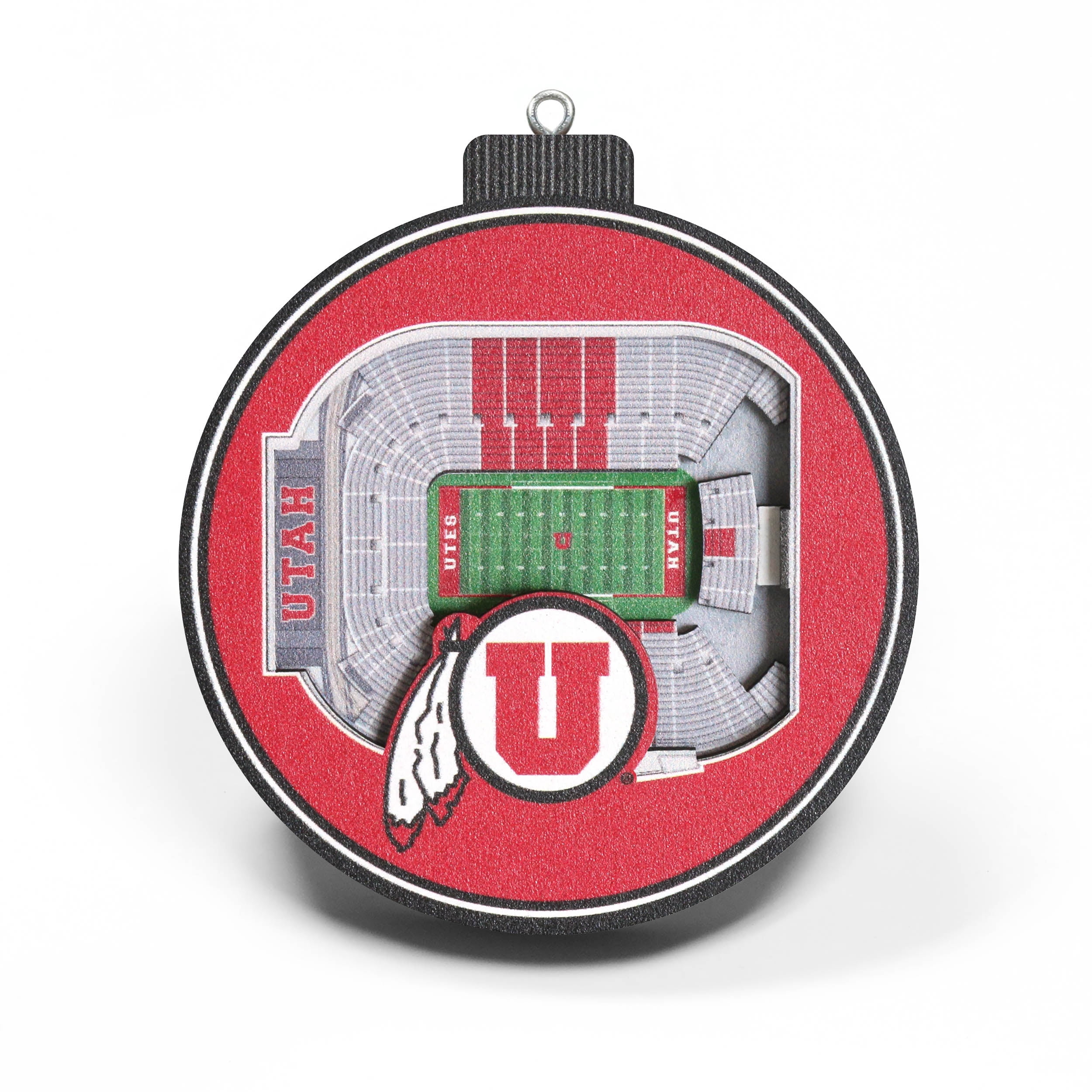 YouTheFan NCAA Utah Utes 3D StadiumView Ornament