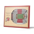 thumbnail image 1 of Utah Utes 17'' x 13'' 5-Layer StadiumViews 3D Wall Art, 1 of 5