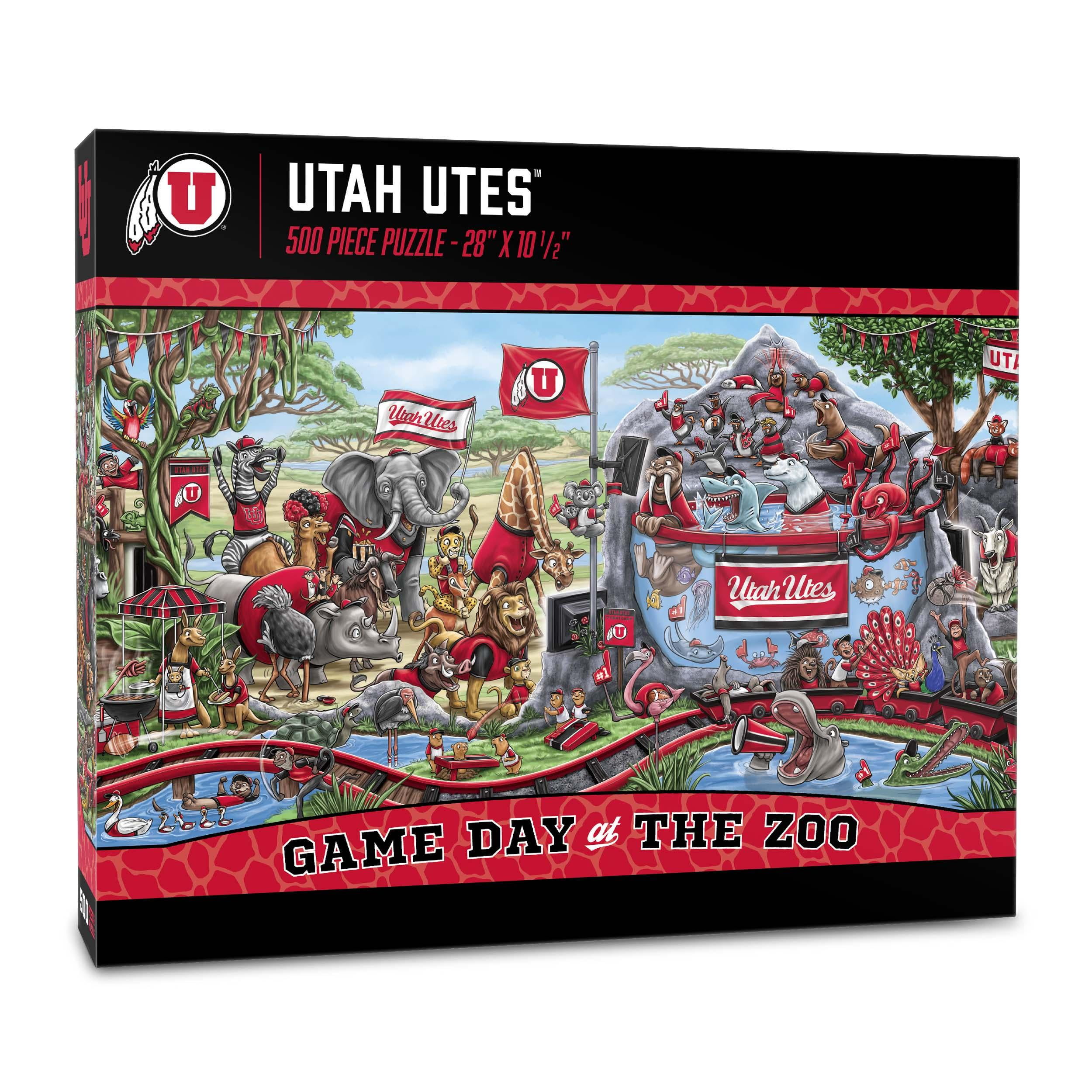 YouTheFan NCAA Utah Utes Game Day at the Zoo - 500 pc Puzzle