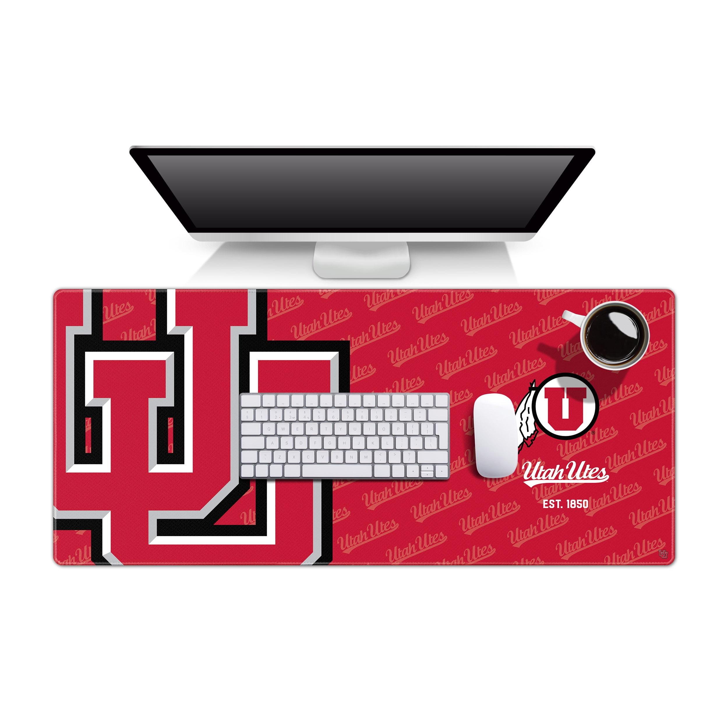 YouTheFan NCAA Utah Utes Logo Series Desk Pad