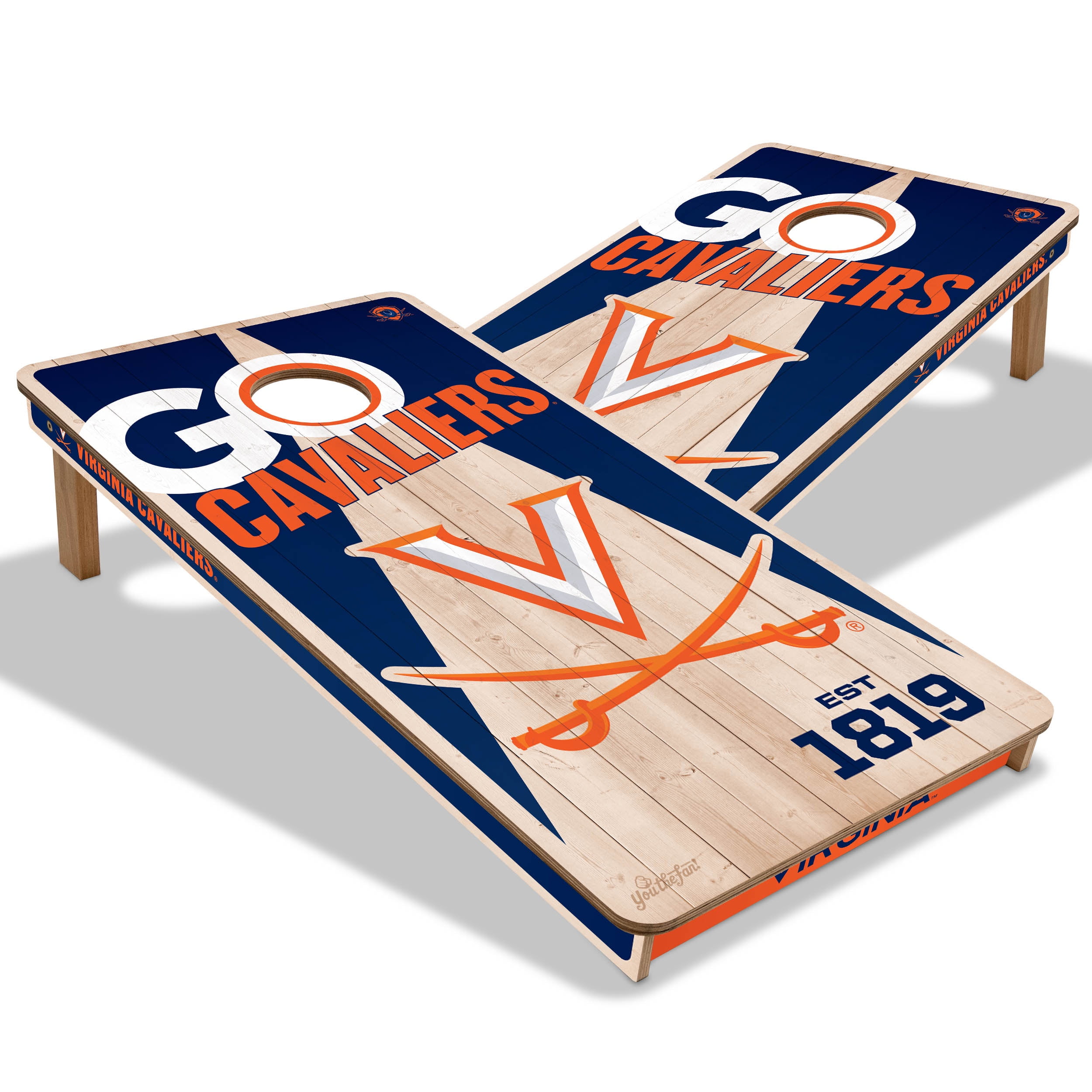 YouTheFan NCAA Virginia Cavaliers 2' x 4' Cornhole Game No Bags