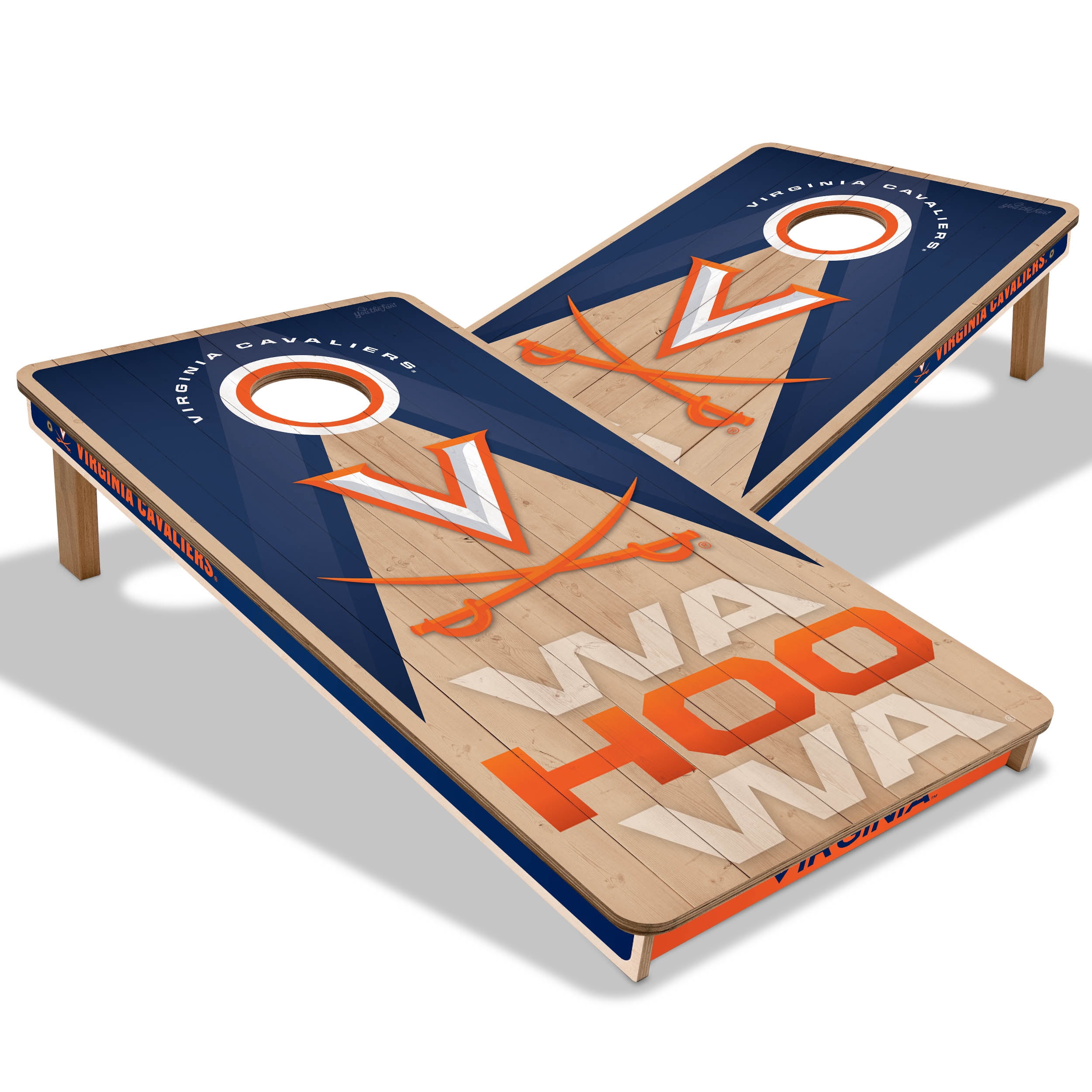 YouTheFan NCAA Virginia Cavaliers 2X4 Slogan Series Cornhole NO BAGS