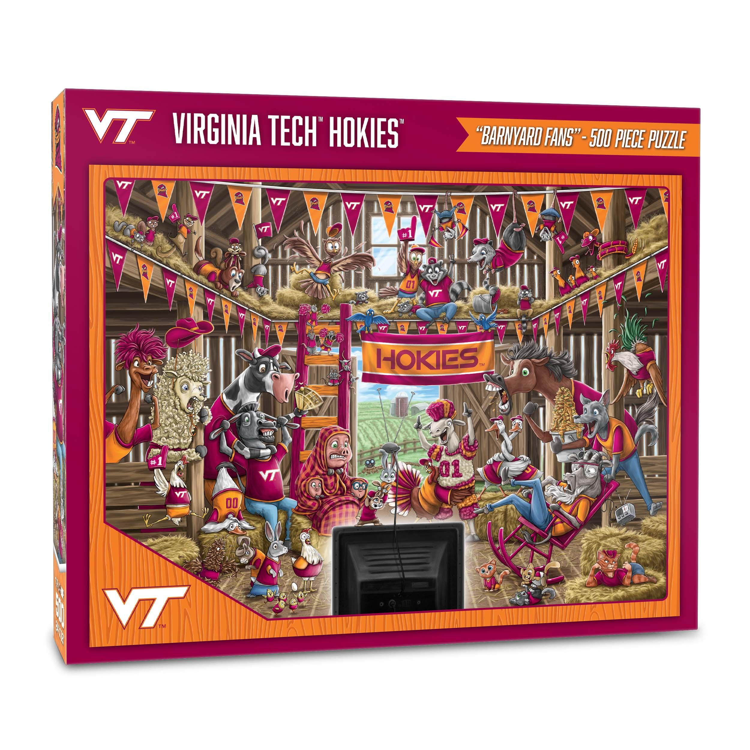 YouTheFan NCAA Virginia Tech Hokies Barnyard Fans Puzzle - 500 Piece