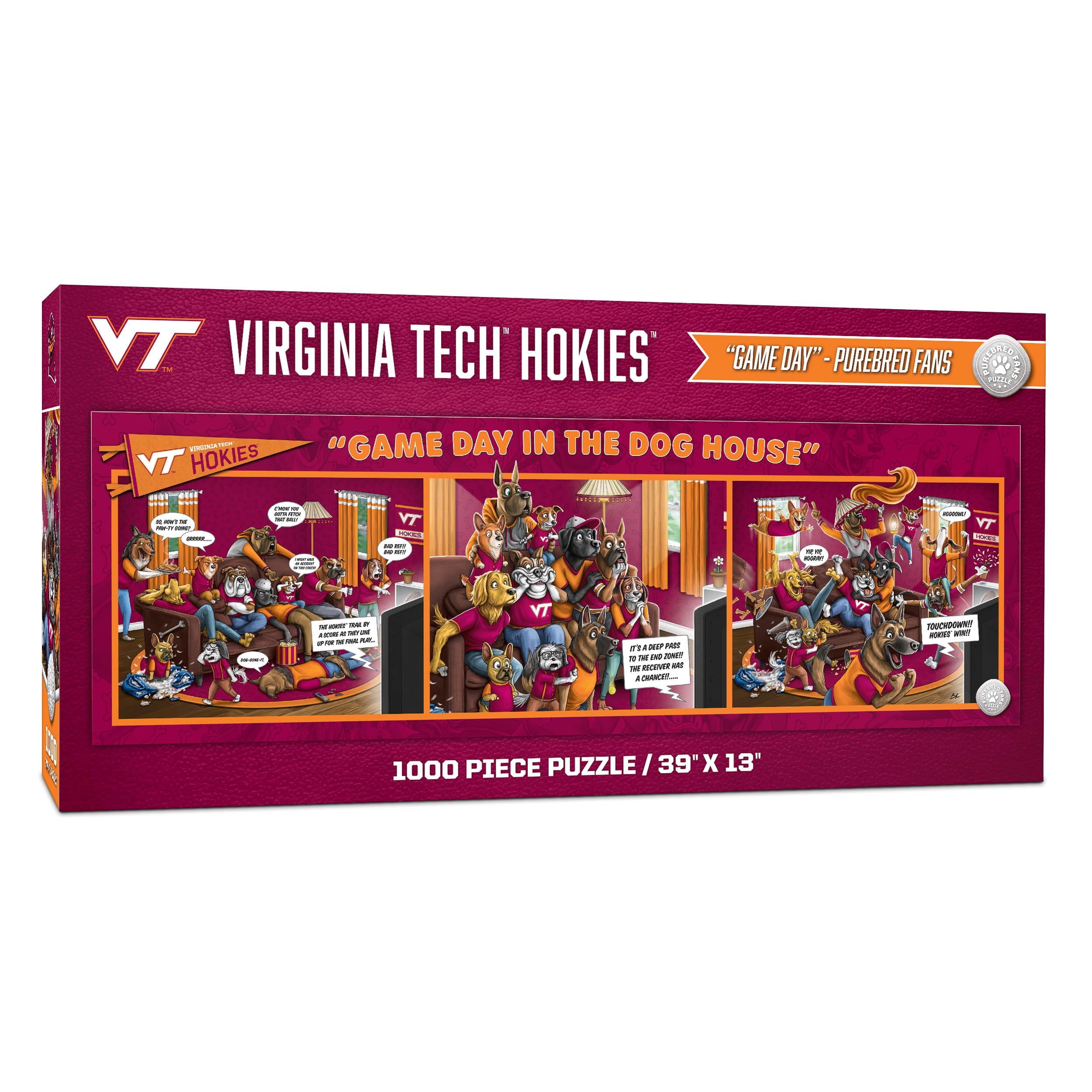 YouTheFan NCAA Virginia Tech Hokies Purebred Fans Gameday in the Dog House 1000PC Puzzle