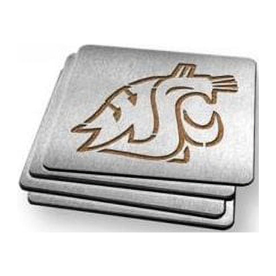 YouTheFan NCAA Washington State Cougars Boasters, 4-Piece Coaster Set
