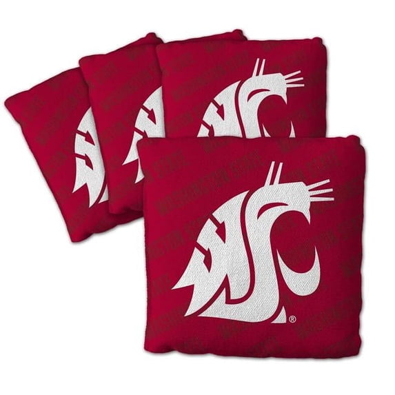 NCAA Washington State Cougars Cornhole Bags - 4PK - Red