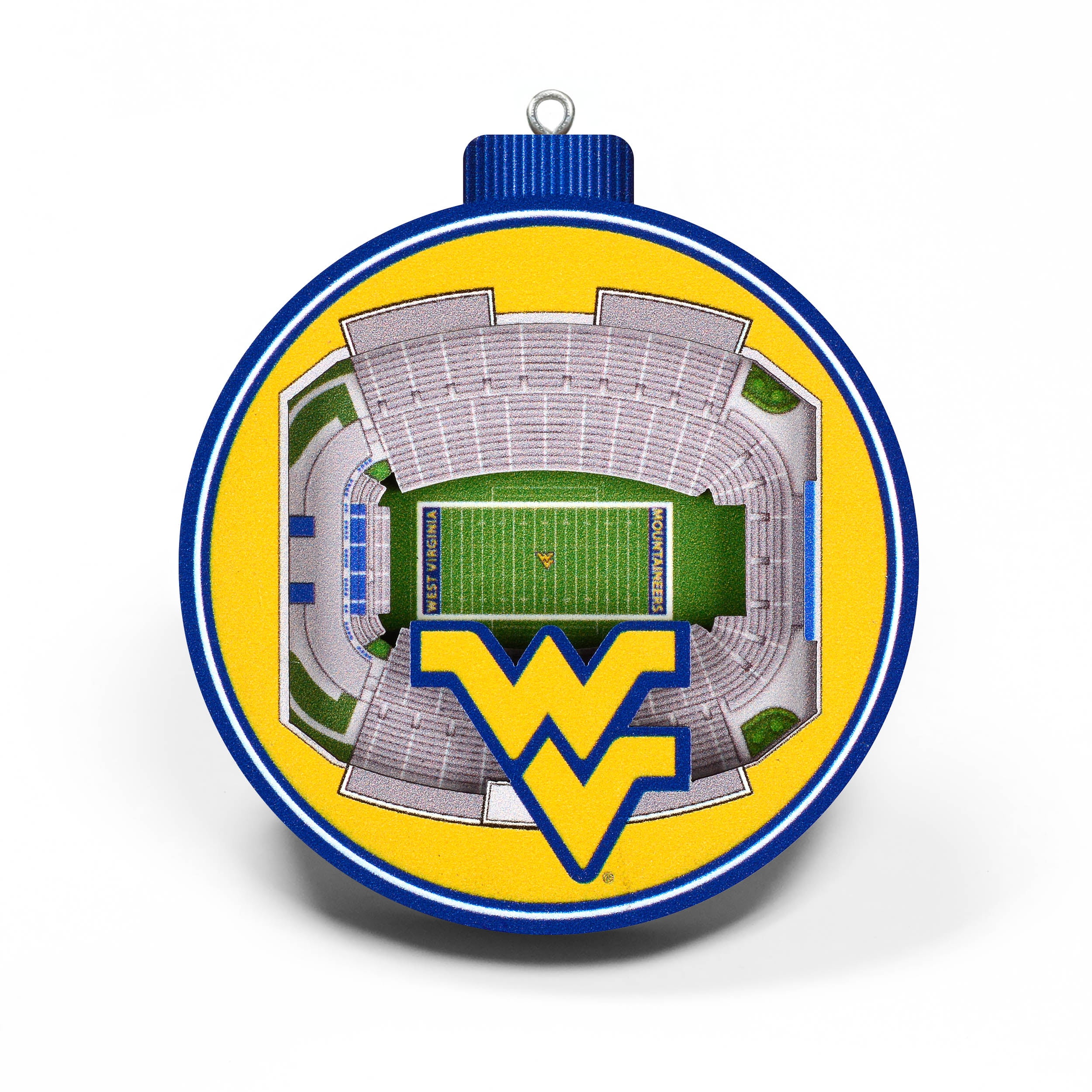 YouTheFan NCAA West Virginia Mountaineers 3D StadiumView Ornament
