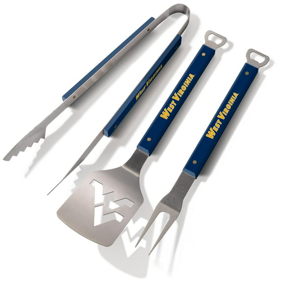YouTheFan NCAA West Virginia Mountaineers Spirit Series 3pc BBQ Set