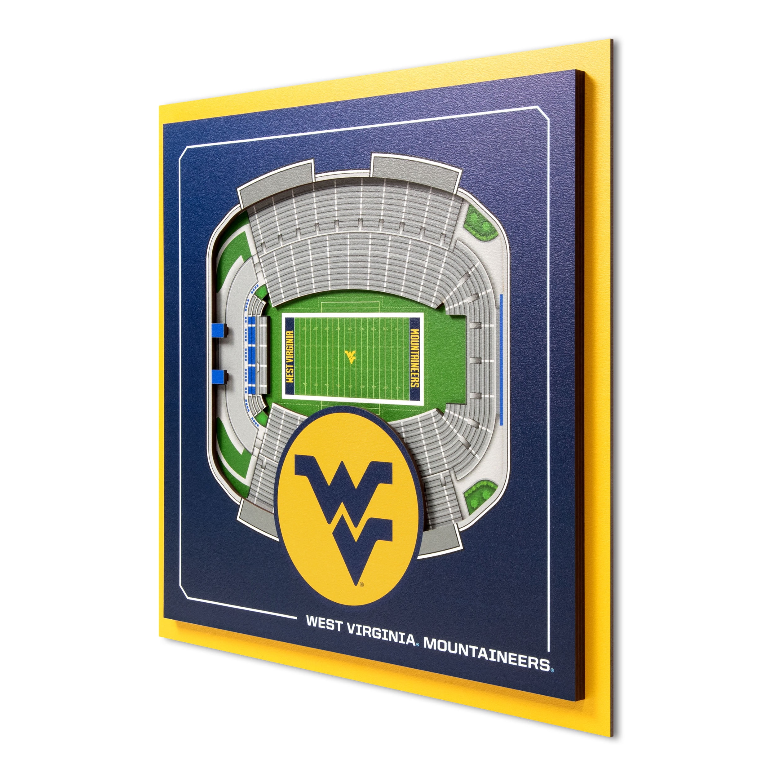 YouTheFan NCAA West Virginia Mountaineers Stadium Series 3D Wall Art